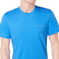 Club Room Men's T-Shirt Palace Crewneck Performance Tee Blue Size Small