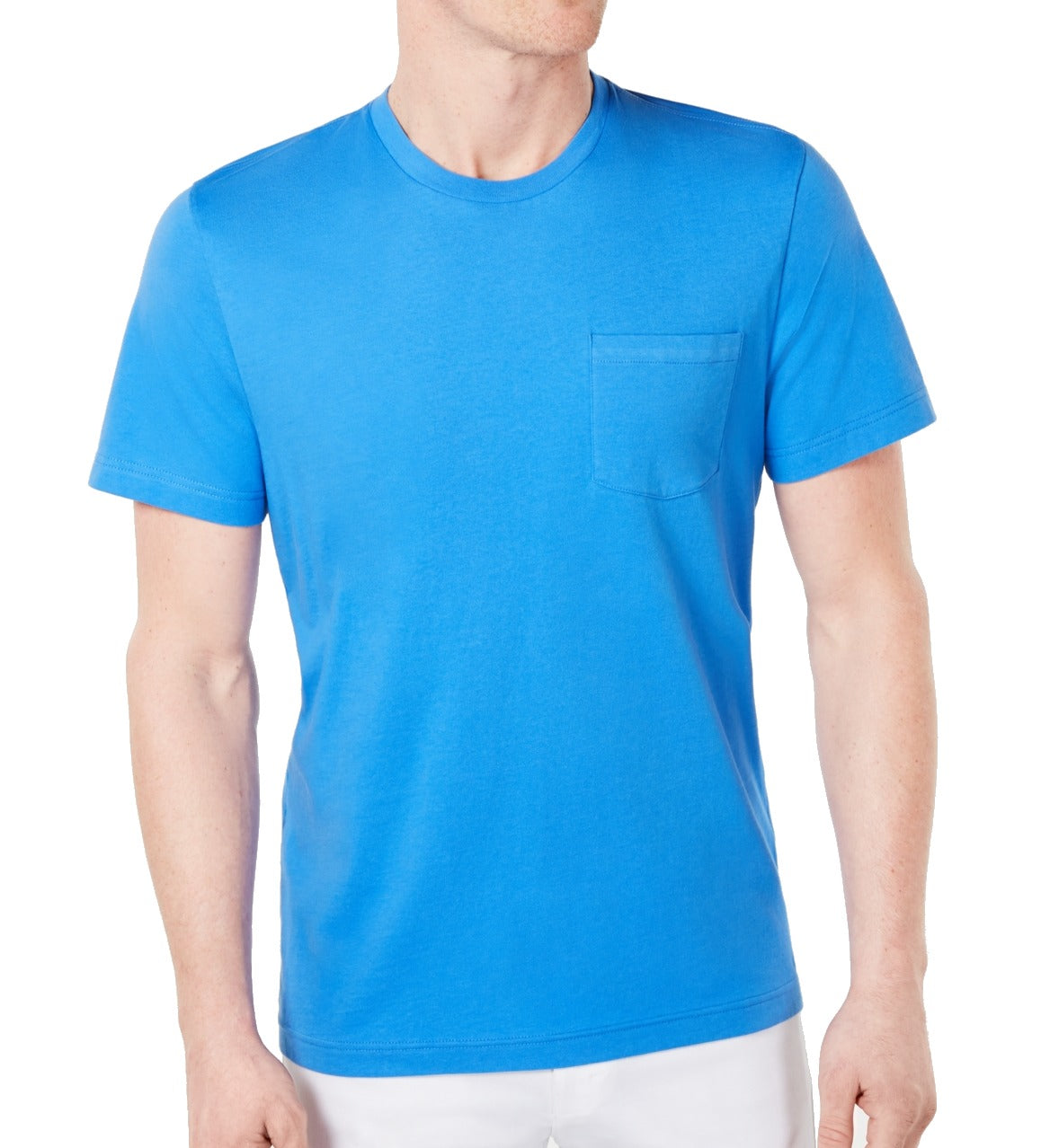 Club Room Men's T-Shirt Palace Crewneck Performance Tee Blue Size Small