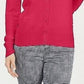 Charter Club Women's Textured Cardigan Pink Size Large