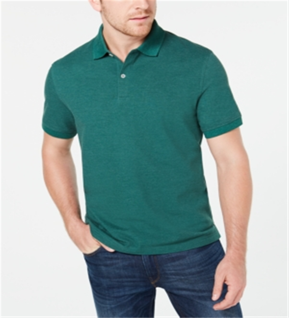 Club Room Men's Short Sleeves Colla Polo Shirt Green Size XXL