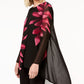 Alfani Women's Floral Print High Low Tunic Black Size Petite S/M
