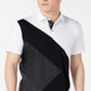 INC International Concepts Men's Colorblocked Mixed Media Polo White Size XX-Large