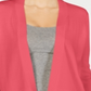 Charter Club Women's Coral Solid Long Sleeve Open Cardigan Blouse Sweater Coral  Size Medium