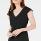 Bar III Women's V Neck Bodycon Dress Black Size 0
