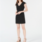 Bar III Women's V Neck Bodycon Dress Black Size 0