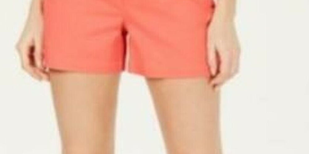 Maison Jules Women's Coral Shorts Orange Size 2