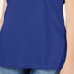 Karen Scott Women's Braided Neck T-Shirt Blue Size X-Small