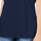 Karen Scott Women's Braided Neck T-Shirt Blue Size Small