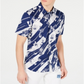 American Rag Men's Woven Collared Button Down Shirt Blue Size Medium