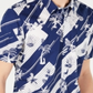 American Rag Men's Woven Collared Button Down Shirt Blue Size Medium