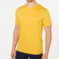 Tasso Elba Men's Supima Blend Crewneck Short Sleeve T-Shirt Yellow Size X-Large