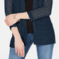 Charter Club Women's Open Stitch Cardigan Completer Sweater Blue Size M