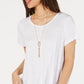 Style & Co Women's Ruffled Hem Top White Size Medium