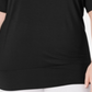 JM Collection Women's Studded Cold Shoulder Top Black Size 3X