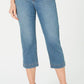 Style & Co Women's Belted Denim Capri Pants Blue Size 10