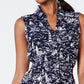 Charter Club Women's Printed a Line Dress Blue Size 8