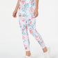 Ideology Women's Printed Cutout Leggings White Size Large