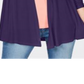 Karen Scott Women's Long Sleeve Open Cardigan Top Blue Size X-Large