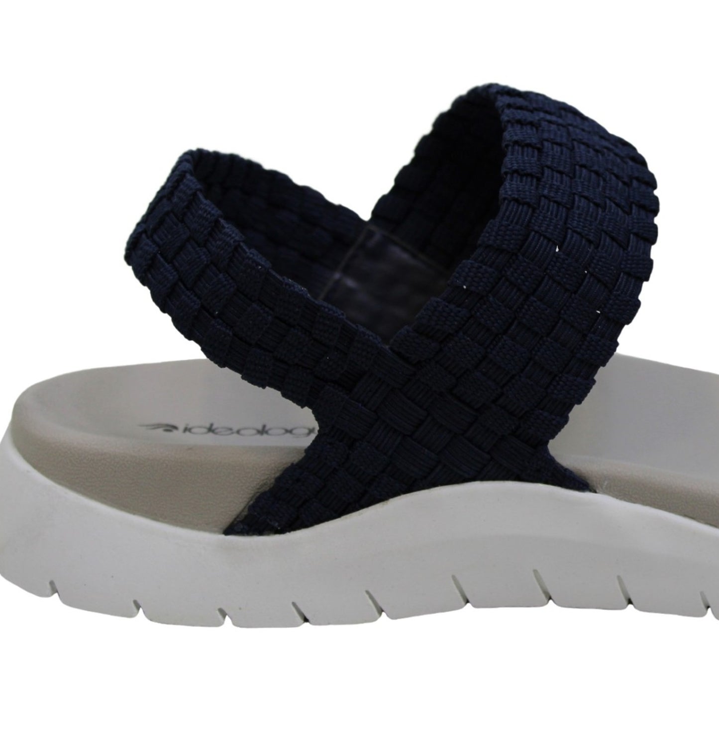 ID Ideology Women's Paxxton Fabric Open Toe Casual Slingback Sandals Blue Size 7.5