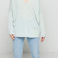 Charter Club Women's V Neck Pure Cashmere Sweater Green Size Medium