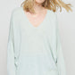 Charter Club Women's V Neck Pure Cashmere Sweater Green Size Medium