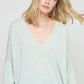 Charter Club Women's V Neck Pure Cashmere Sweater Green Size Medium
