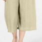 JM Collection Women's Tie Front Textured Capri Pants Brown Size Petite Medium