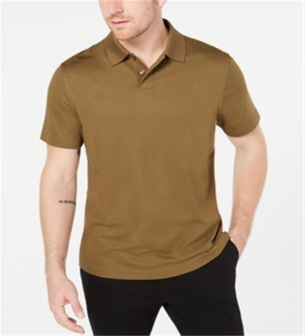 Tasso Elba Men's Supima Blend Cotton Polo Yellow Size XXL