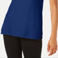 JM Collection Women's Sleeveless Mock Turtleneck Sweater Blue Size XX-Large