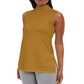 JM Collection Women's Sleeveless Mock Turtleneck Sweater Dark Yellow Size XX-Large