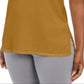 JM Collection Women's Sleeveless Mock Turtleneck Sweater Dark Yellow Size XX-Large