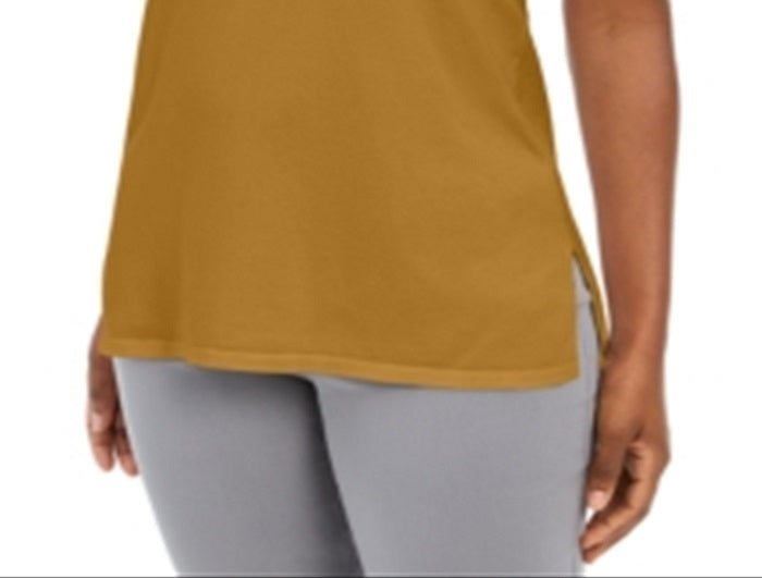 JM Collection Women's Sleeveless Mock Turtleneck Sweater Dark Yellow Size XX-Large
