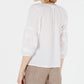 Charter Club Women's Cotton Embroidered Fringe Trim Top White Size Medium