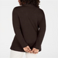 Karen Scott Women's Cotton Studded Open Front Cardigan Brown Size Small