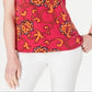 Charter Club Women's Printed Sleeveless Top Pink Size X-Small