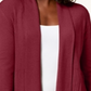 Karen Scott Women's Shawl Collar Cardigan Red Size X-Small