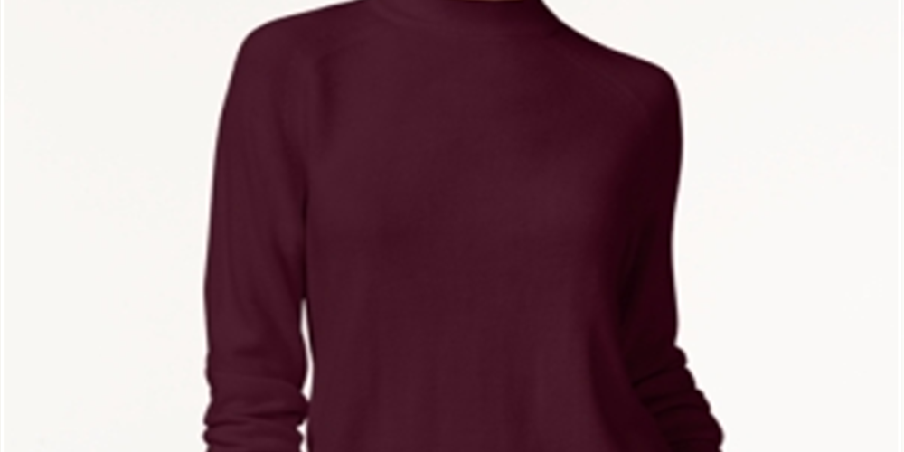 Karen Scott Women's Mock Neck Sweater Red Size Petite XL