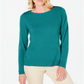 Karen Scott Women's Button Shoulder Sweater Green Size XX-Large