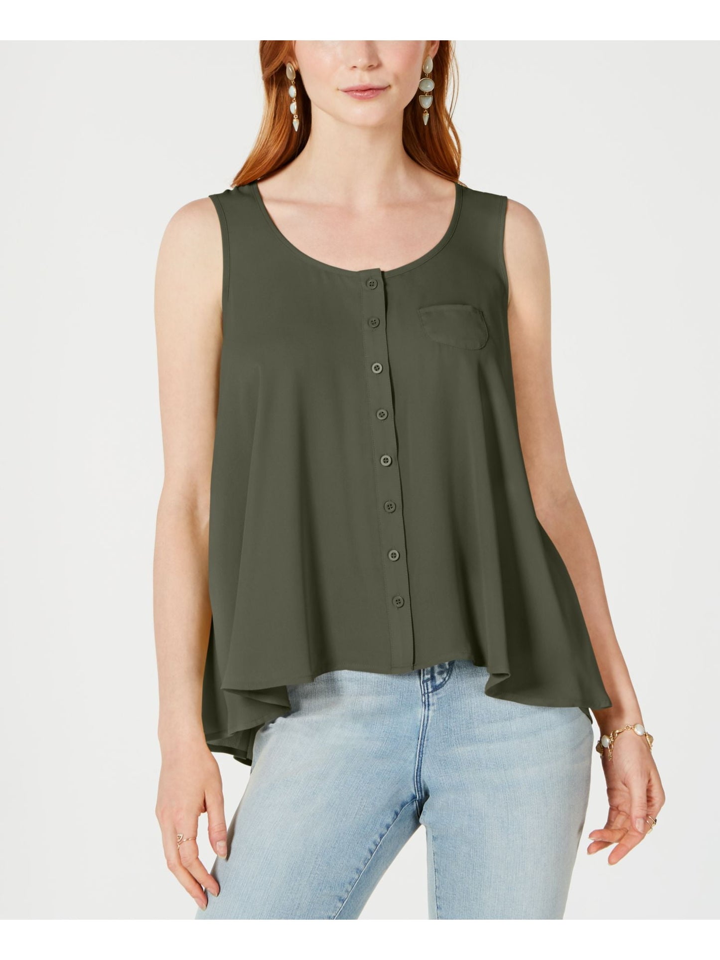 Style & Co Women's Swing Sleeveless Blouse Size XL