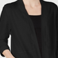 Karen Scott Women's Zip Pocket Cardigan Black Size X-Small