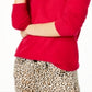 Charter Club Women's V Neck Cashmere Sweater Red Size Large