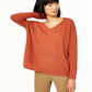 Charter Club Women's V Neck Pure Cashmere Sweater Brown Size X-Small