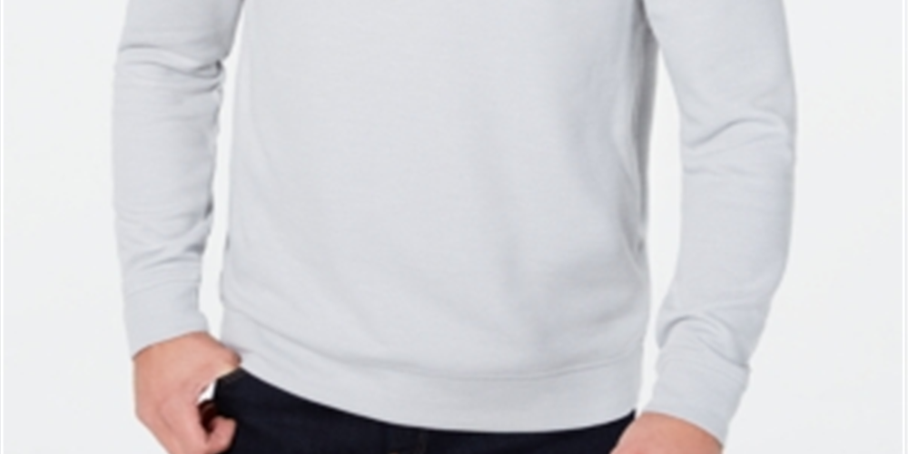 Tasso Elba Men's 1/4 Zip Sweater Gray Size Medium