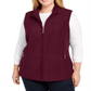 Karen Scott Women's Zip Front Vest Red Size 2X