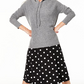 Charter Club Women's Cashmere Thermal Hoodie Sweater Black Size Large