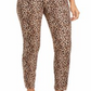 INC International Concepts Women's Leopard Print Curvy Fit Skinny Jeans Brown  Size 18