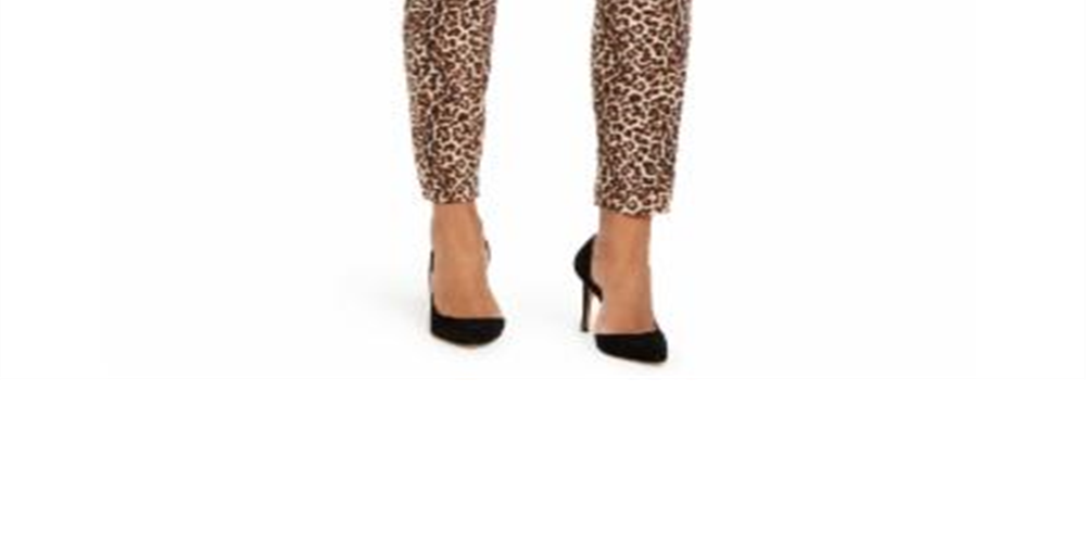INC International Concepts Women's Leopard Print Curvy Fit Skinny Jeans Brown  Size 18