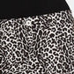 INC International Concepts Women's Leopard Print Denim Mini Skirt Blue Size 18