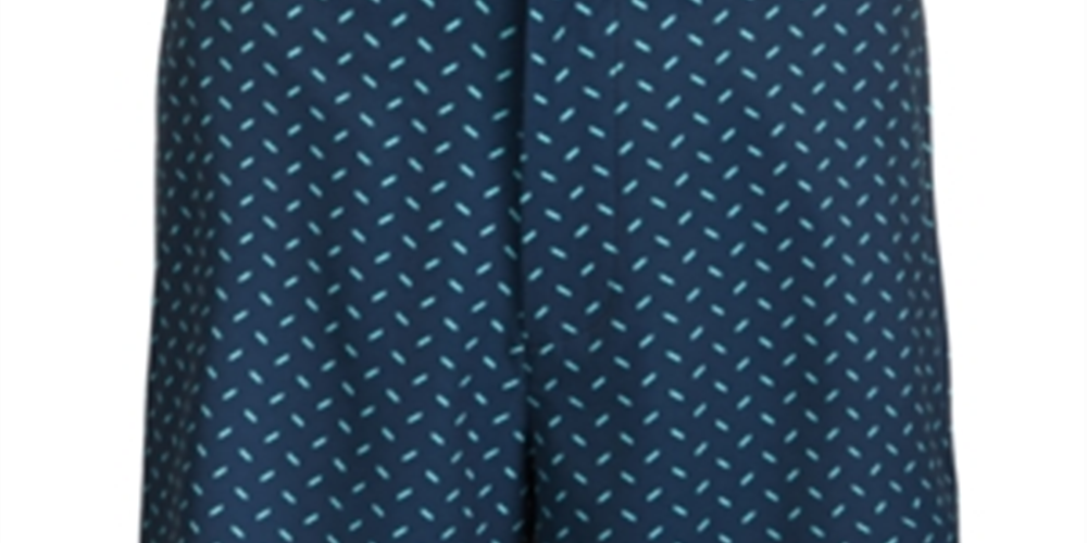 Greg Norman Men's Metal Print Stretch Golf Short Blue Size 33