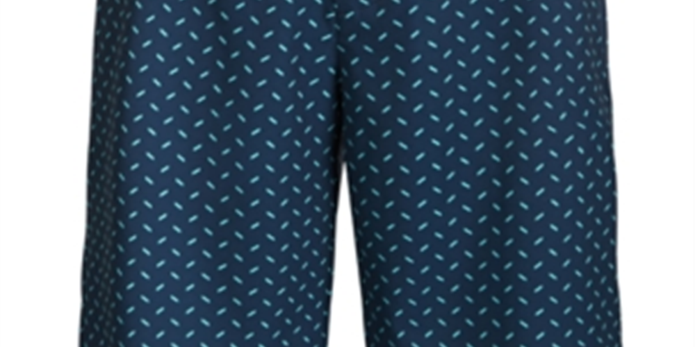 Greg Norman Men's Metal Print Stretch Golf Short Blue Size 33